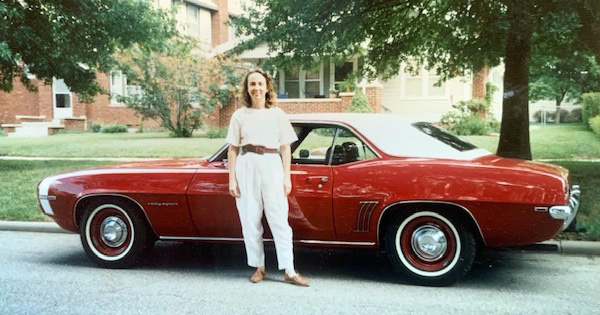 St. John’s Anglican Church I stand by the 1969 Rally Sport Camaro. Robert was deployed to Desert Storm at the time of this 1991 picture.